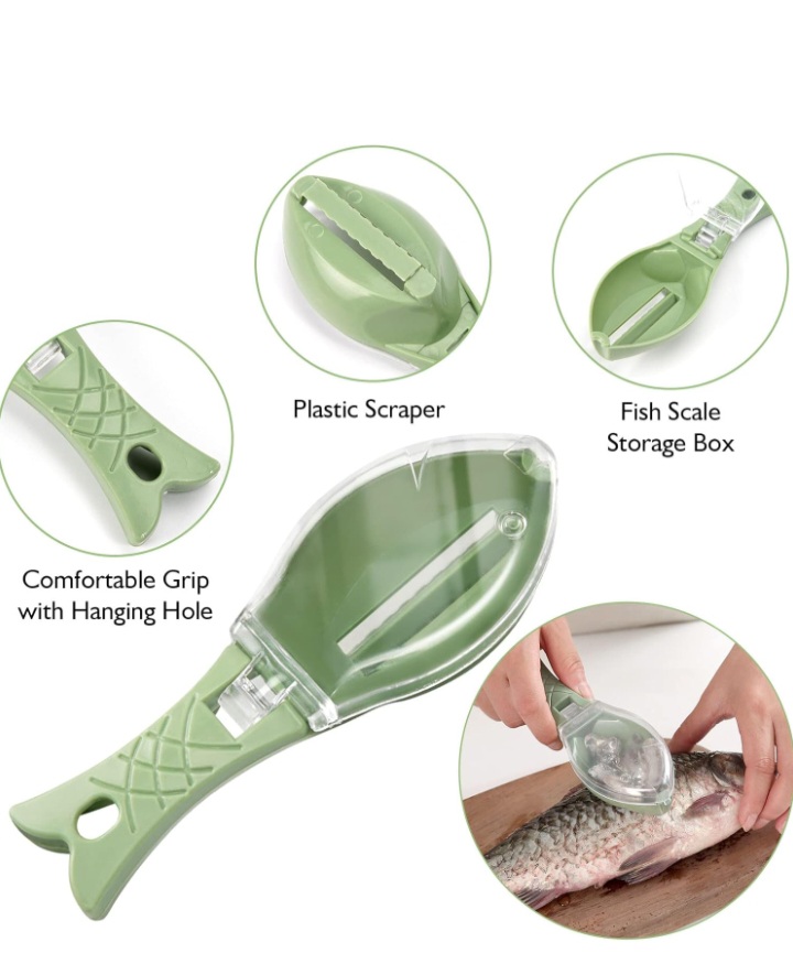 Removedor de Escamas de Pescado – Cocina limpia, rápida y sin complicaciones